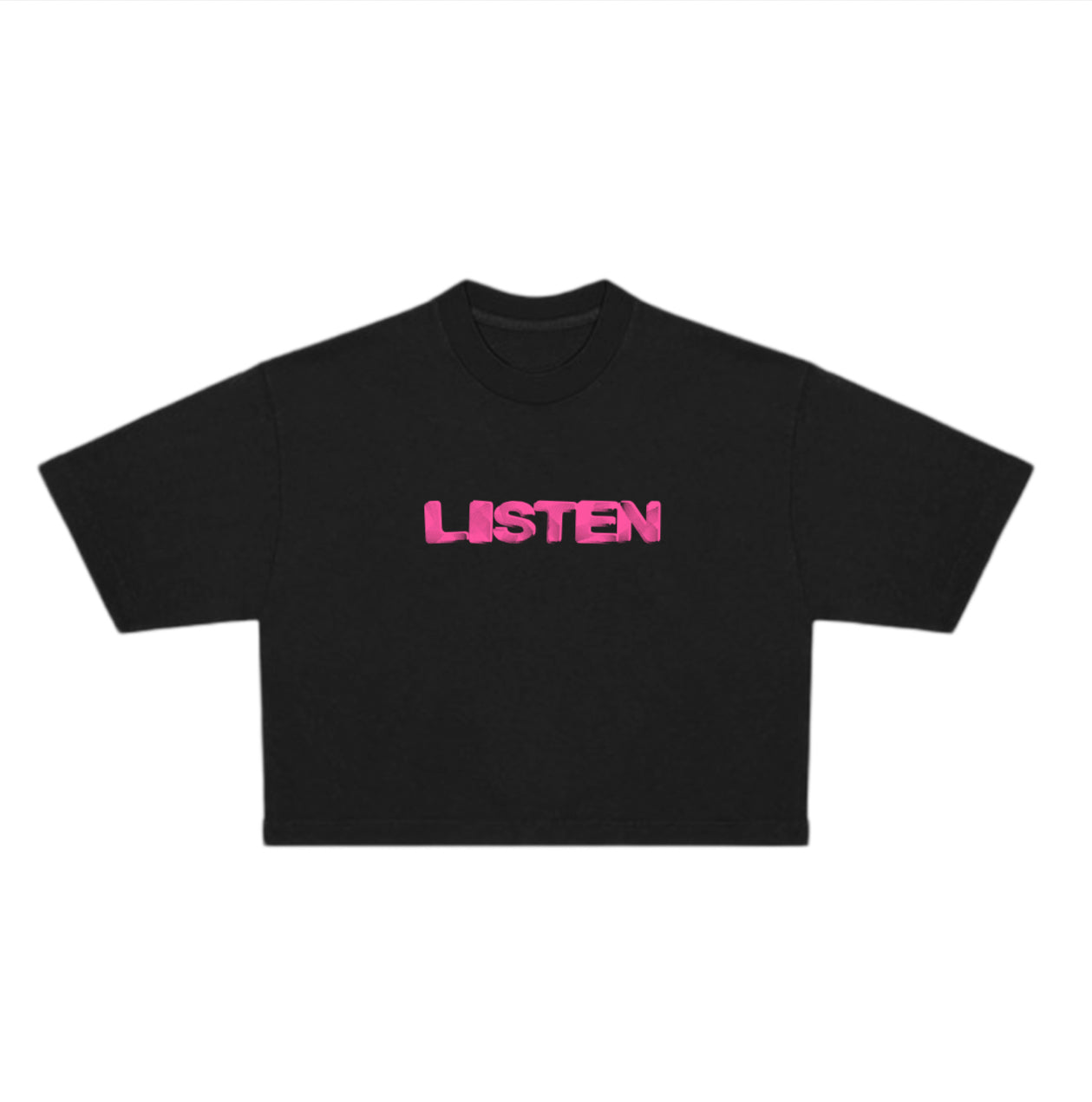 Black I’m Not Talking Oversize Top