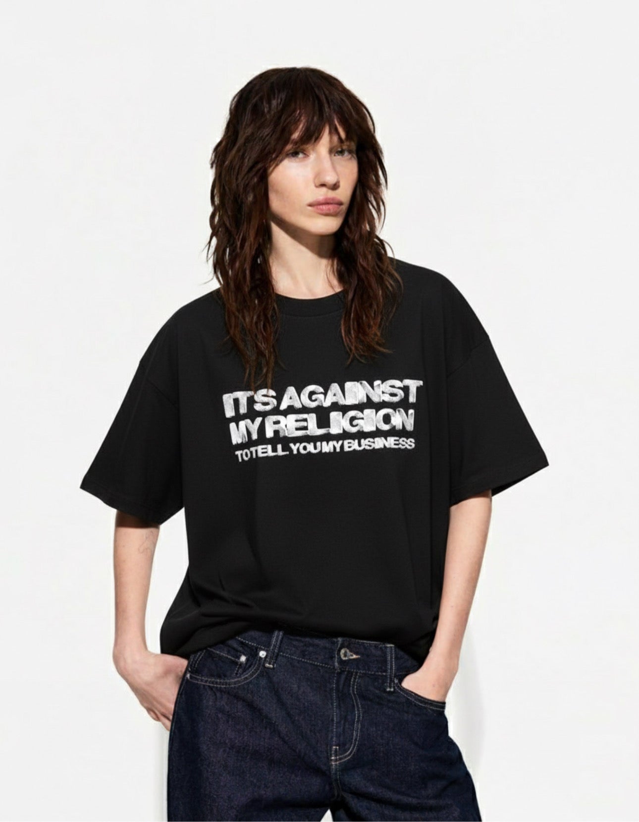 Oversized Distressed T-Shirt
